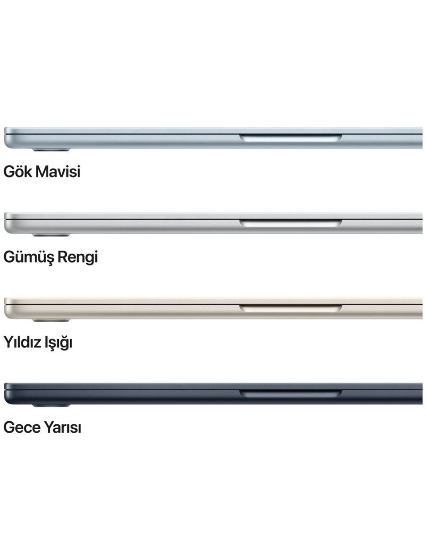 Apple MacBook Air M4 16GB 256GB SSD macOS 13" Taşınabilir Bilgisayar Yıldız Işığı MW0Y3TU/A