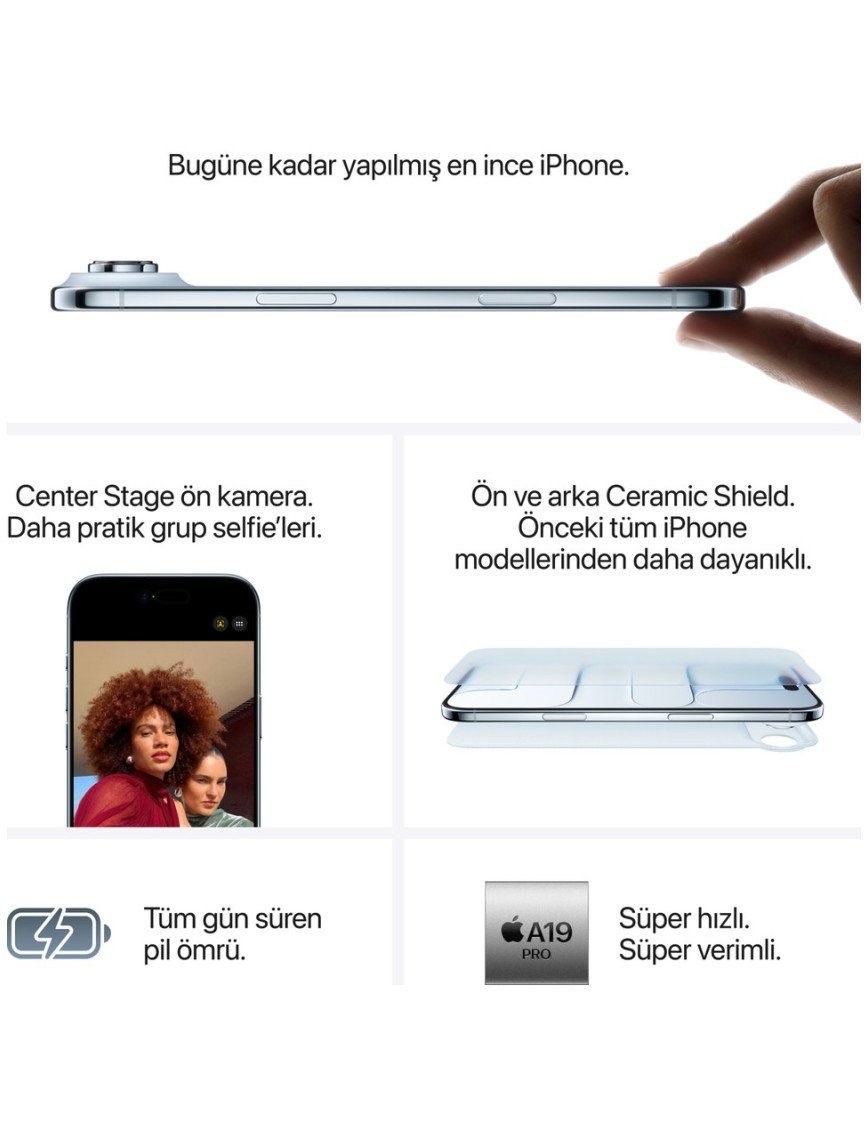 Apple iPhone Air 256 GB Gök Mavisi